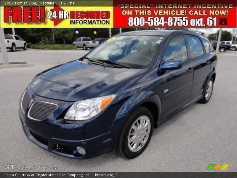 Neptune Blue / Slate 2007 Pontiac Vibe