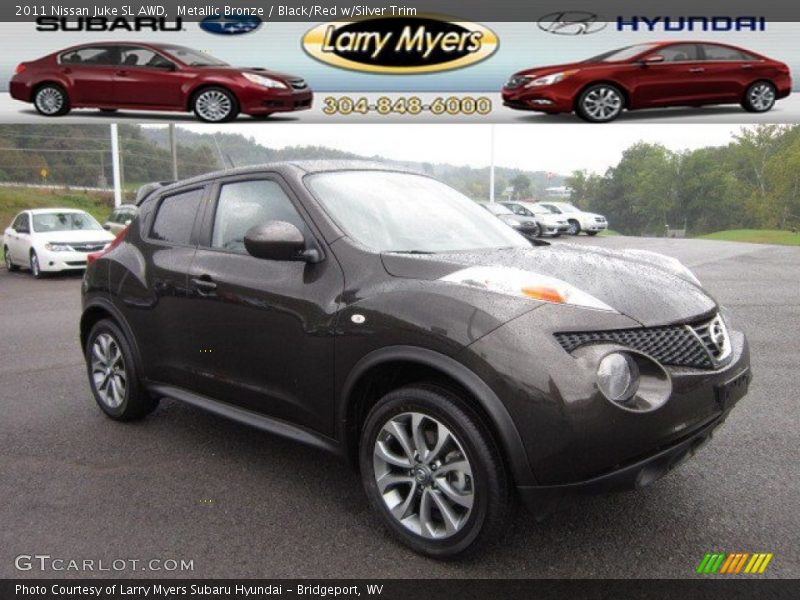 Metallic Bronze / Black/Red w/Silver Trim 2011 Nissan Juke SL AWD