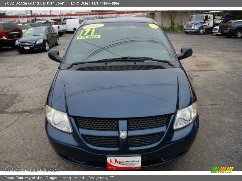 Patriot Blue Pearl / Navy Blue 2002 Dodge Grand Caravan Sport