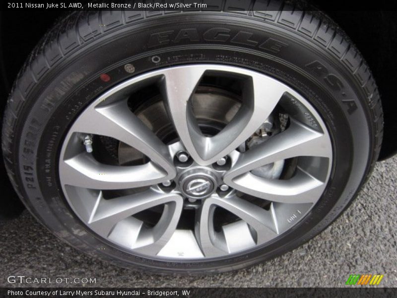 Metallic Bronze / Black/Red w/Silver Trim 2011 Nissan Juke SL AWD