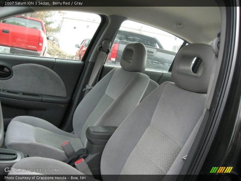 Berry Red / Gray 2007 Saturn ION 3 Sedan