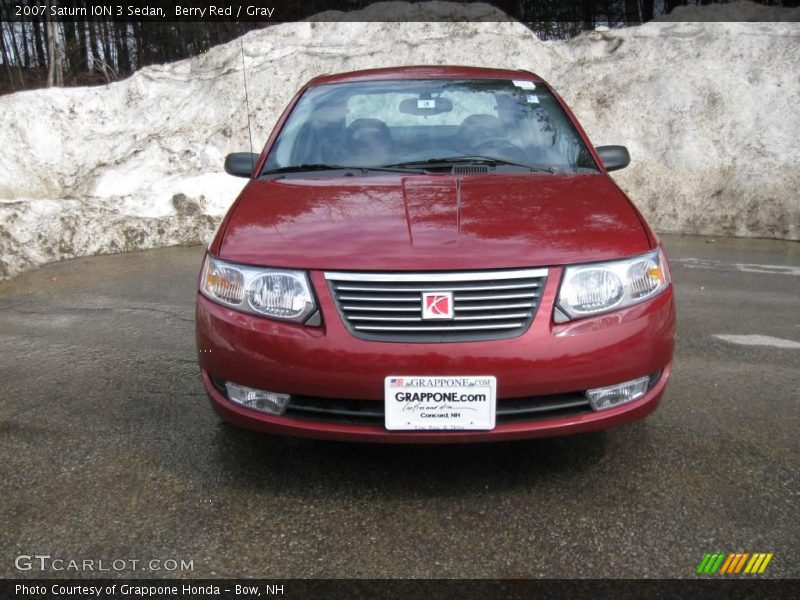 Berry Red / Gray 2007 Saturn ION 3 Sedan