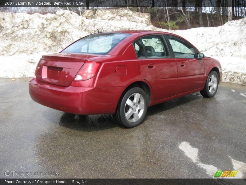Berry Red / Gray 2007 Saturn ION 3 Sedan