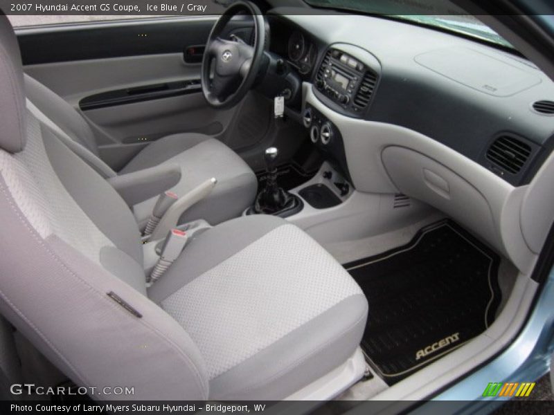 Ice Blue / Gray 2007 Hyundai Accent GS Coupe