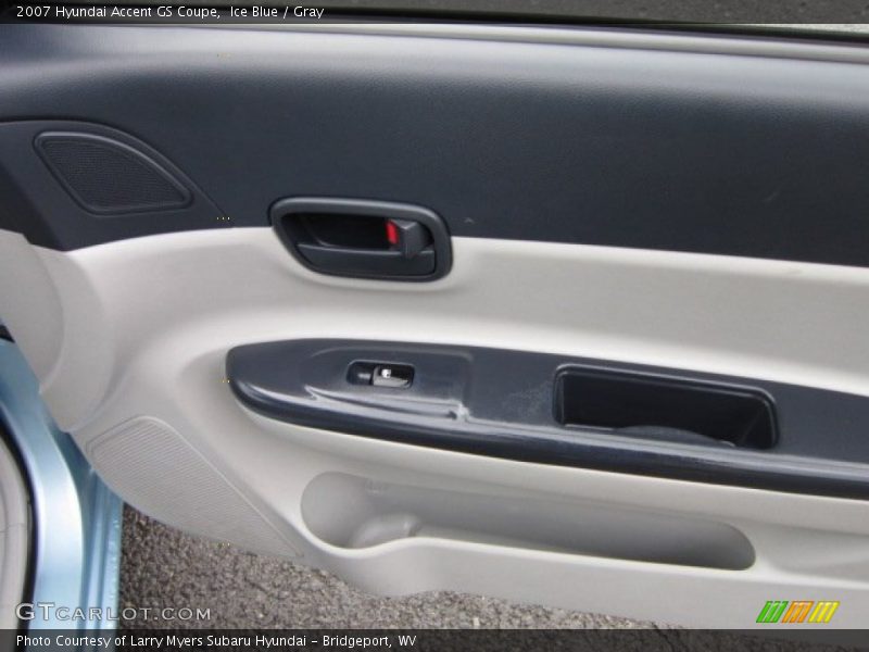 Ice Blue / Gray 2007 Hyundai Accent GS Coupe