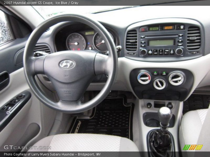 Ice Blue / Gray 2007 Hyundai Accent GS Coupe