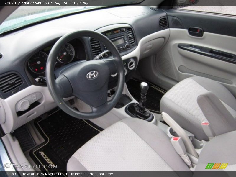 Ice Blue / Gray 2007 Hyundai Accent GS Coupe