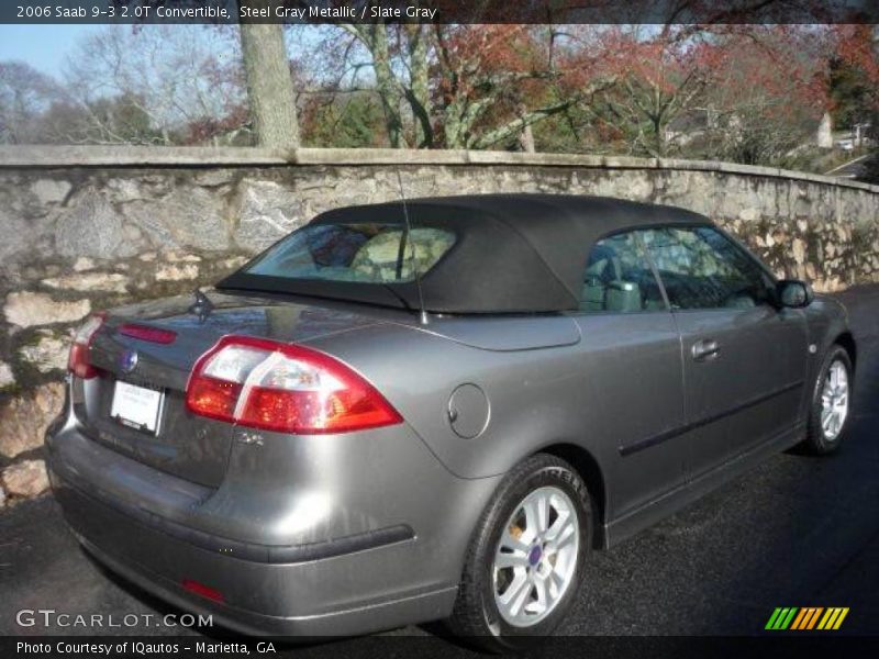 Steel Gray Metallic / Slate Gray 2006 Saab 9-3 2.0T Convertible