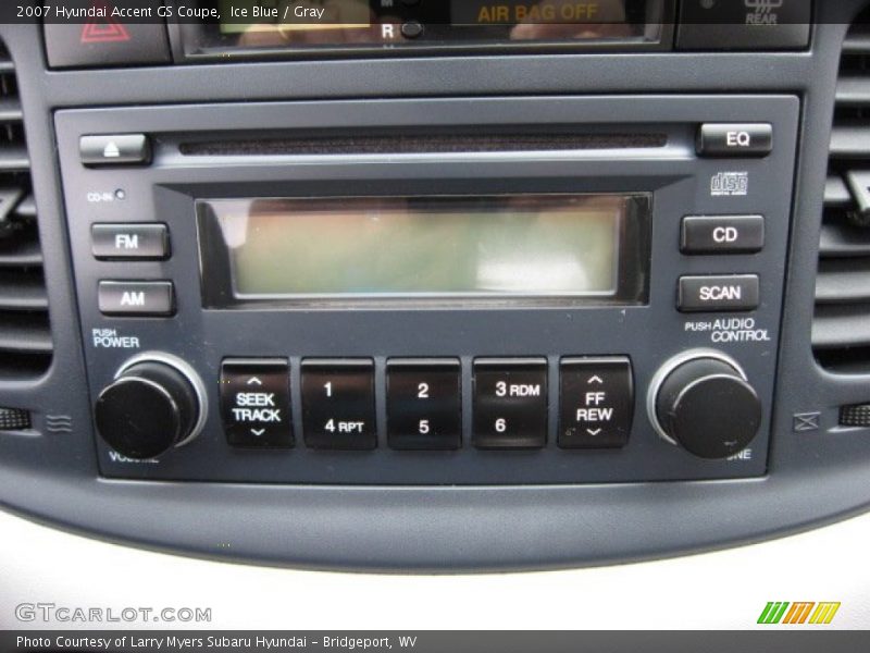Ice Blue / Gray 2007 Hyundai Accent GS Coupe