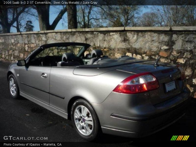 Steel Gray Metallic / Slate Gray 2006 Saab 9-3 2.0T Convertible