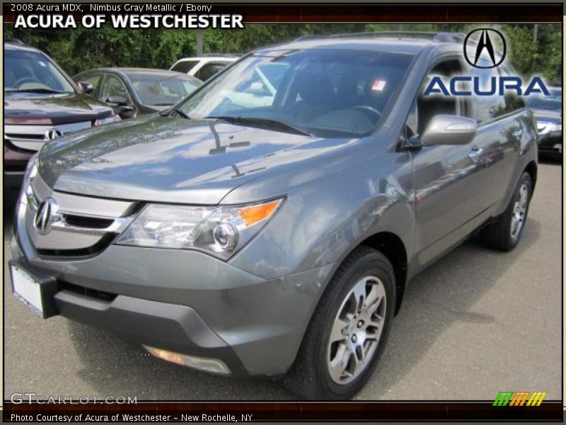 Nimbus Gray Metallic / Ebony 2008 Acura MDX