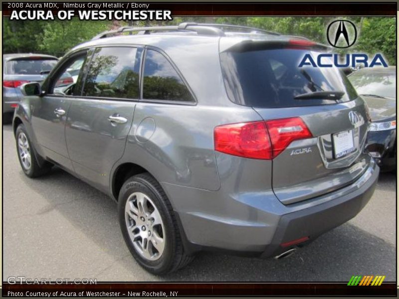 Nimbus Gray Metallic / Ebony 2008 Acura MDX