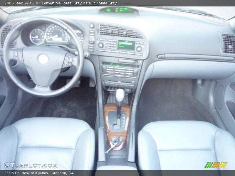 Steel Gray Metallic / Slate Gray 2006 Saab 9-3 2.0T Convertible