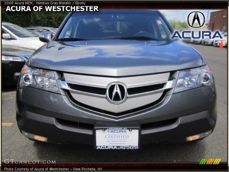 Nimbus Gray Metallic / Ebony 2008 Acura MDX