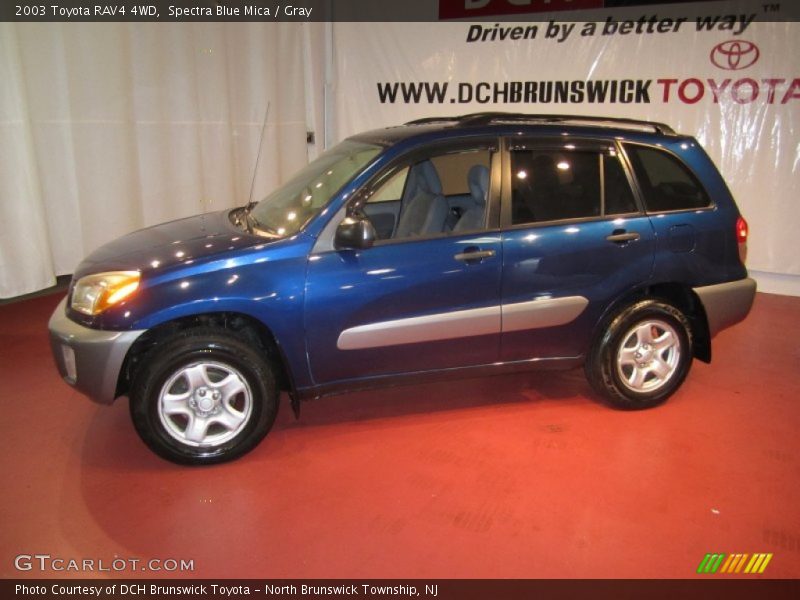 Spectra Blue Mica / Gray 2003 Toyota RAV4 4WD