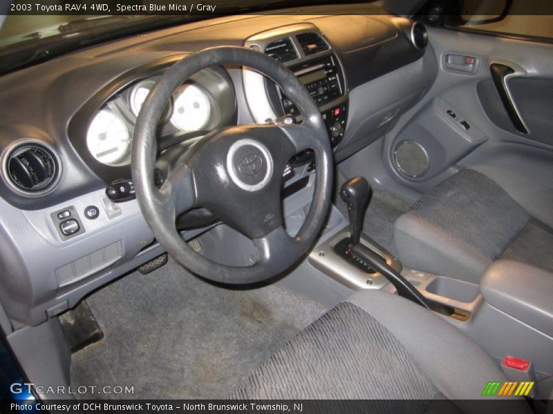 Spectra Blue Mica / Gray 2003 Toyota RAV4 4WD