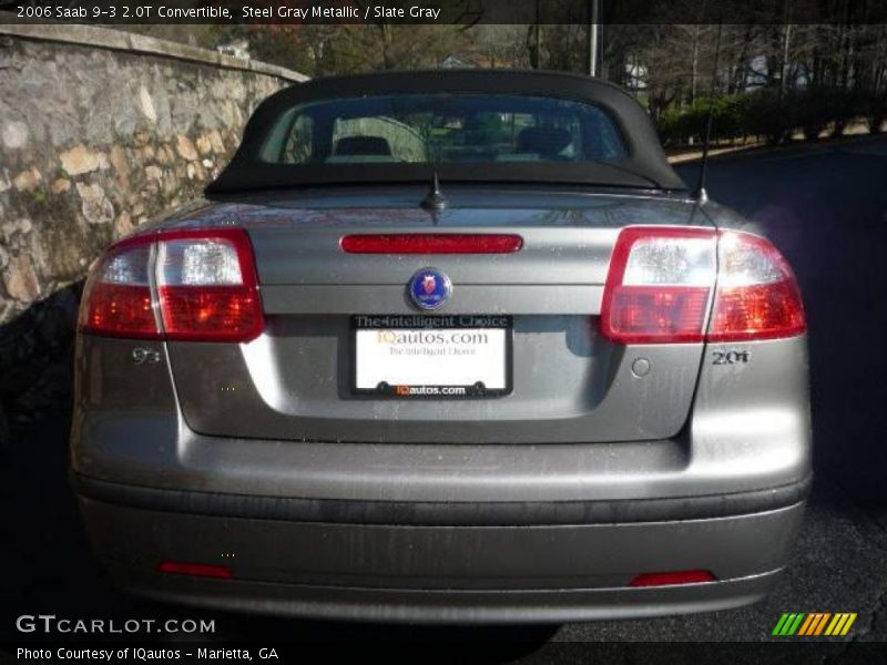 Steel Gray Metallic / Slate Gray 2006 Saab 9-3 2.0T Convertible