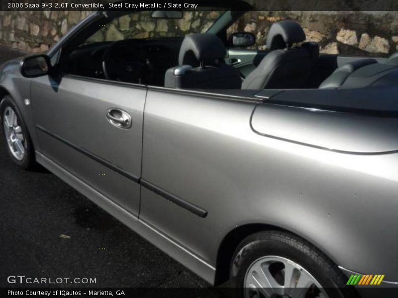 Steel Gray Metallic / Slate Gray 2006 Saab 9-3 2.0T Convertible