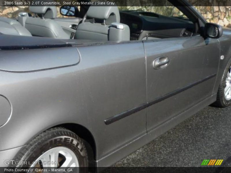Steel Gray Metallic / Slate Gray 2006 Saab 9-3 2.0T Convertible
