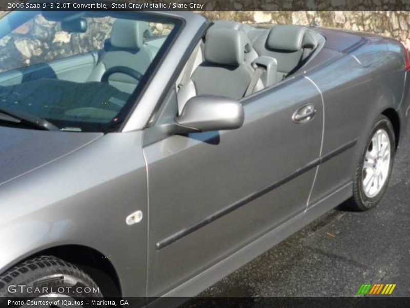 Steel Gray Metallic / Slate Gray 2006 Saab 9-3 2.0T Convertible