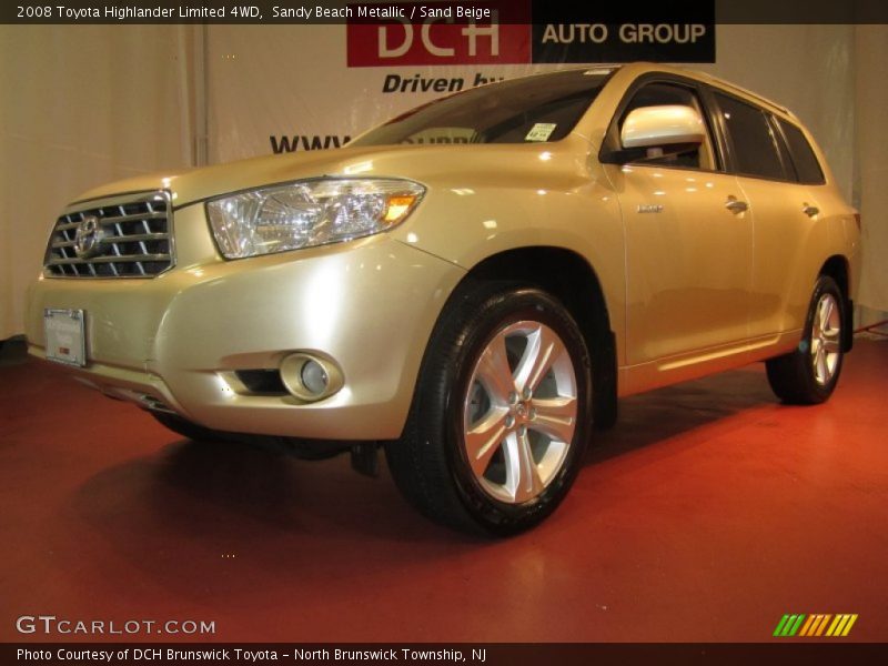 Sandy Beach Metallic / Sand Beige 2008 Toyota Highlander Limited 4WD