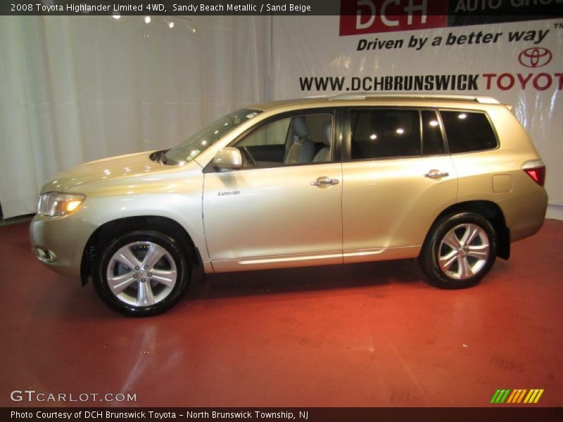 Sandy Beach Metallic / Sand Beige 2008 Toyota Highlander Limited 4WD