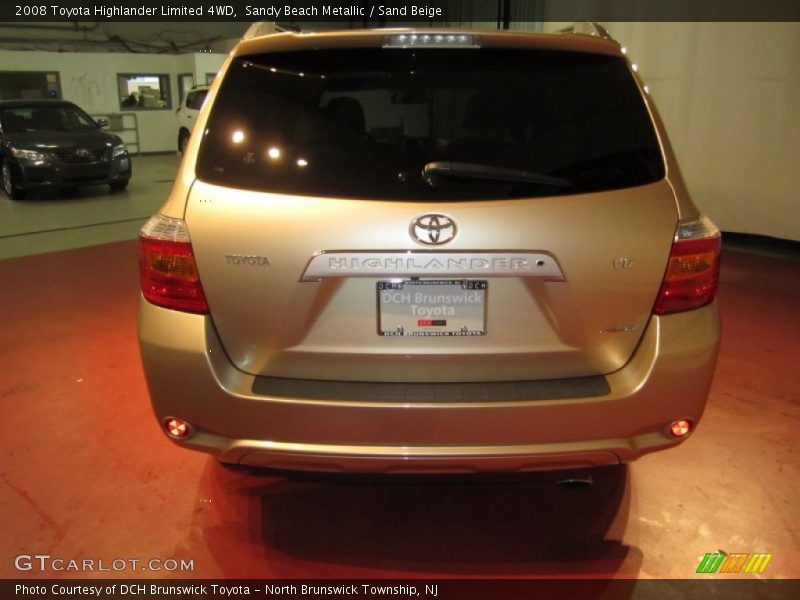 Sandy Beach Metallic / Sand Beige 2008 Toyota Highlander Limited 4WD
