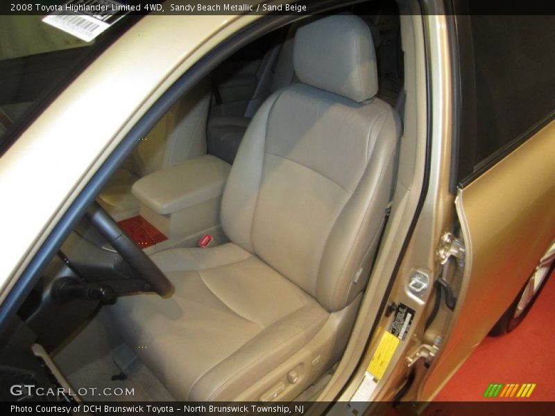 Sandy Beach Metallic / Sand Beige 2008 Toyota Highlander Limited 4WD