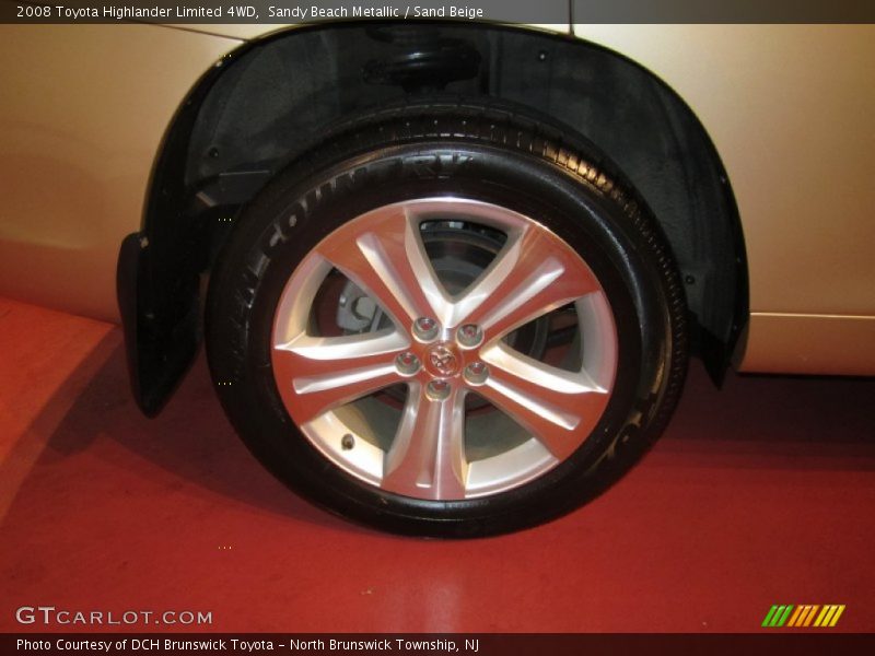 Sandy Beach Metallic / Sand Beige 2008 Toyota Highlander Limited 4WD