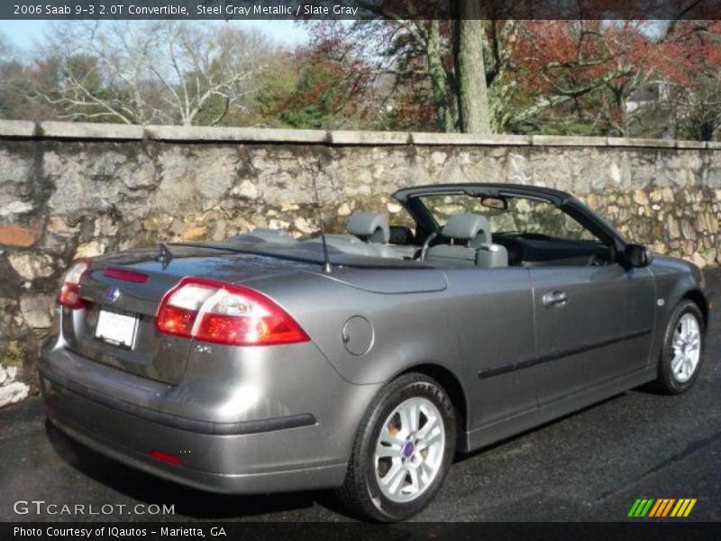 Steel Gray Metallic / Slate Gray 2006 Saab 9-3 2.0T Convertible