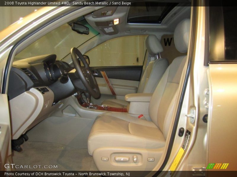 Sandy Beach Metallic / Sand Beige 2008 Toyota Highlander Limited 4WD
