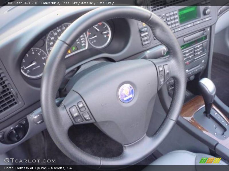 Steel Gray Metallic / Slate Gray 2006 Saab 9-3 2.0T Convertible