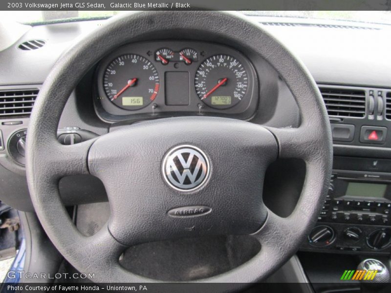Galactic Blue Metallic / Black 2003 Volkswagen Jetta GLS Sedan