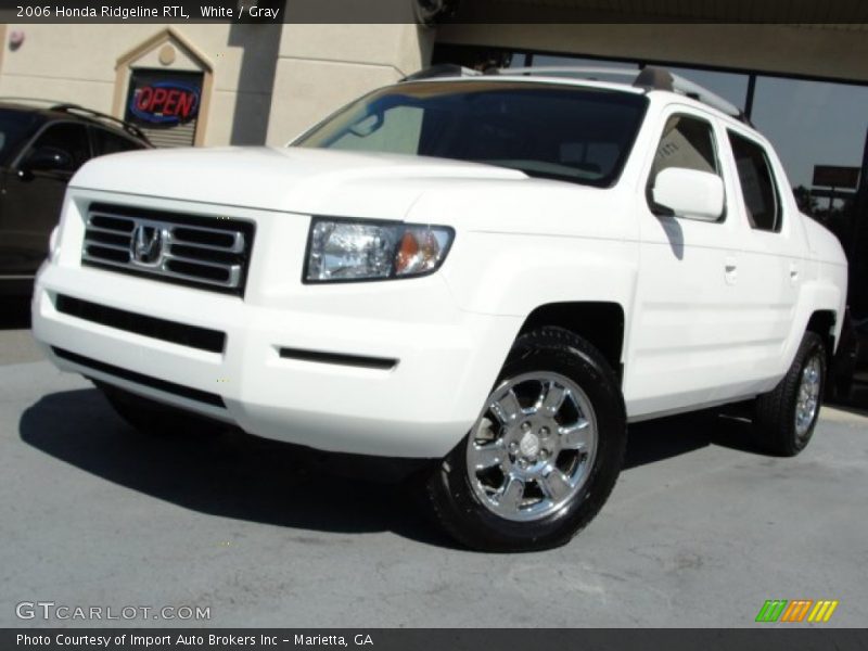 White / Gray 2006 Honda Ridgeline RTL