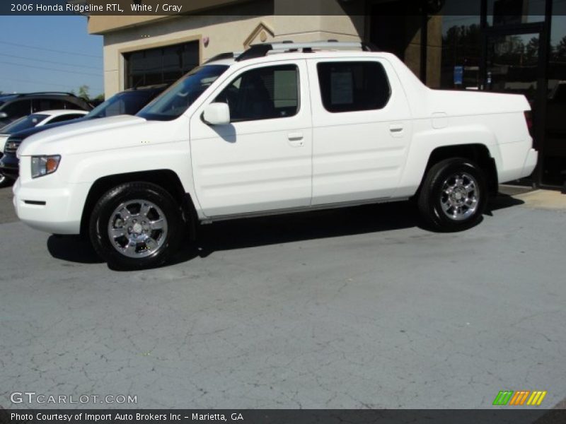 White / Gray 2006 Honda Ridgeline RTL