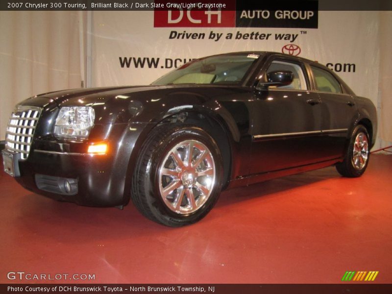 Brilliant Black / Dark Slate Gray/Light Graystone 2007 Chrysler 300 Touring