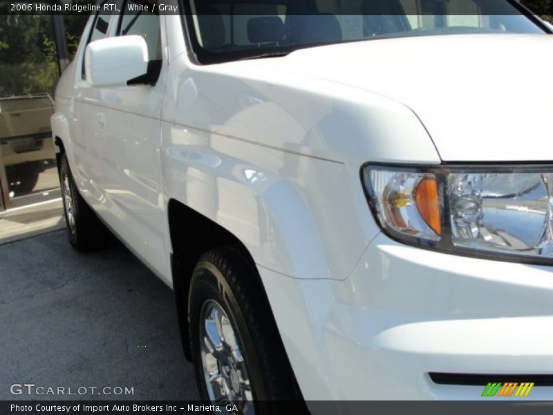 White / Gray 2006 Honda Ridgeline RTL