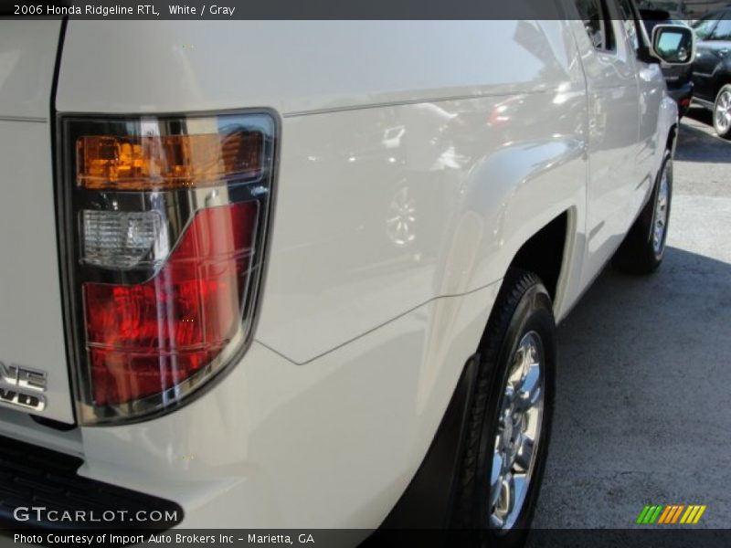 White / Gray 2006 Honda Ridgeline RTL