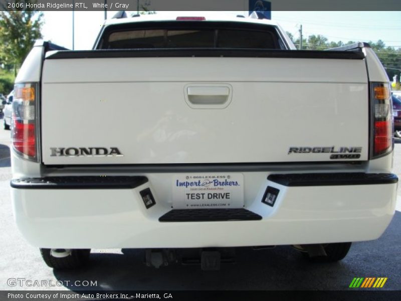 White / Gray 2006 Honda Ridgeline RTL