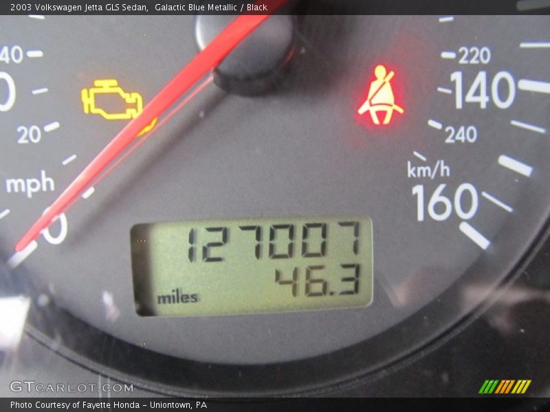 Galactic Blue Metallic / Black 2003 Volkswagen Jetta GLS Sedan