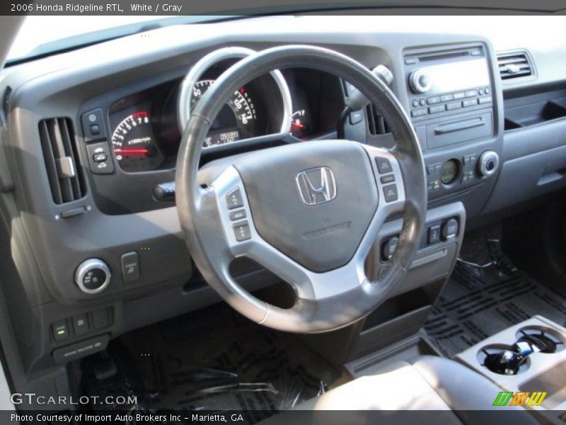 White / Gray 2006 Honda Ridgeline RTL