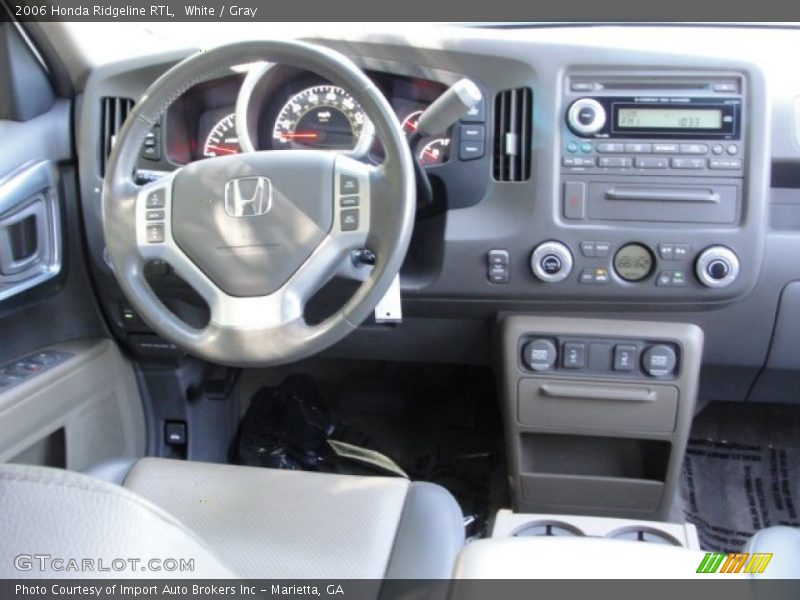White / Gray 2006 Honda Ridgeline RTL
