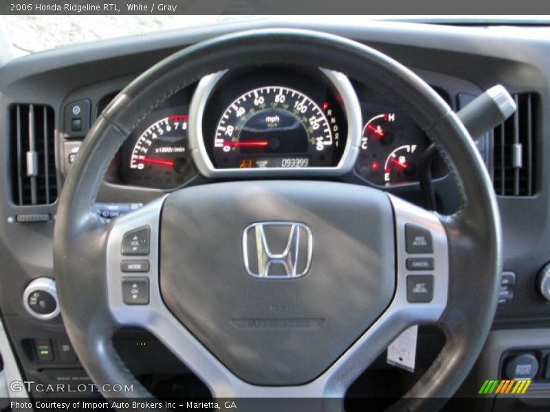 White / Gray 2006 Honda Ridgeline RTL