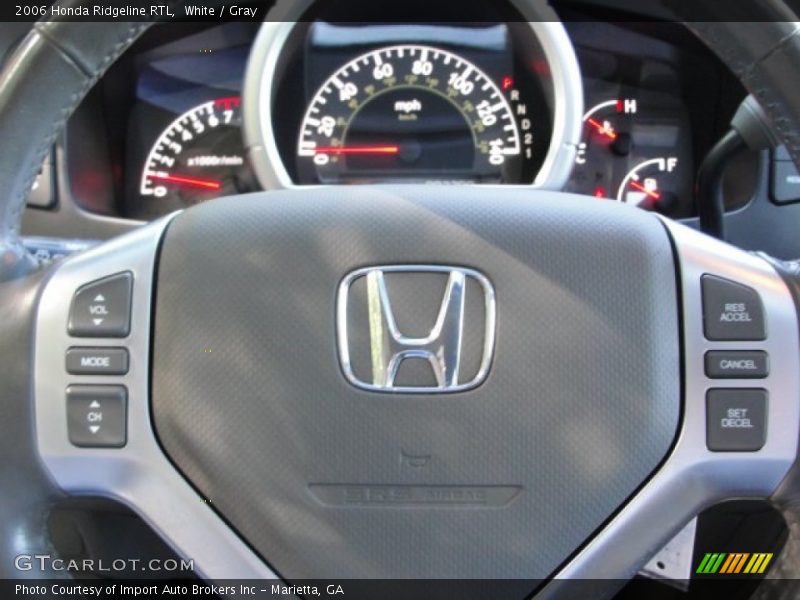 White / Gray 2006 Honda Ridgeline RTL