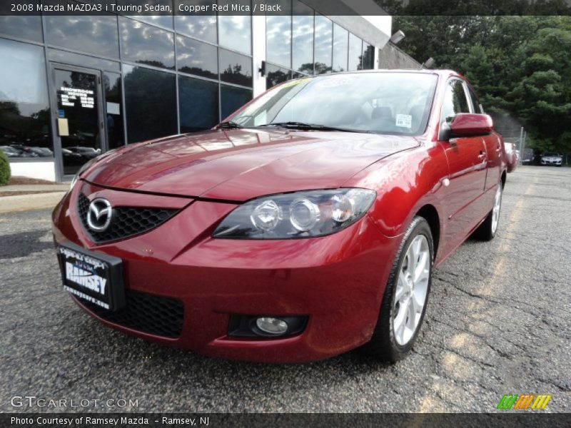 Copper Red Mica / Black 2008 Mazda MAZDA3 i Touring Sedan