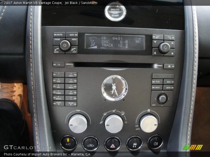 Controls of 2007 V8 Vantage Coupe