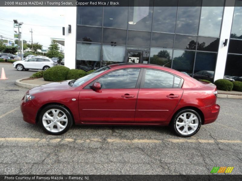 Copper Red Mica / Black 2008 Mazda MAZDA3 i Touring Sedan