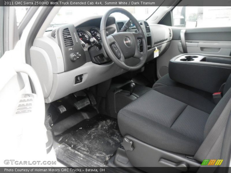 Summit White / Dark Titanium 2011 GMC Sierra 2500HD Work Truck Extended Cab 4x4