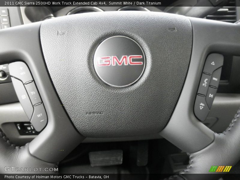 Summit White / Dark Titanium 2011 GMC Sierra 2500HD Work Truck Extended Cab 4x4