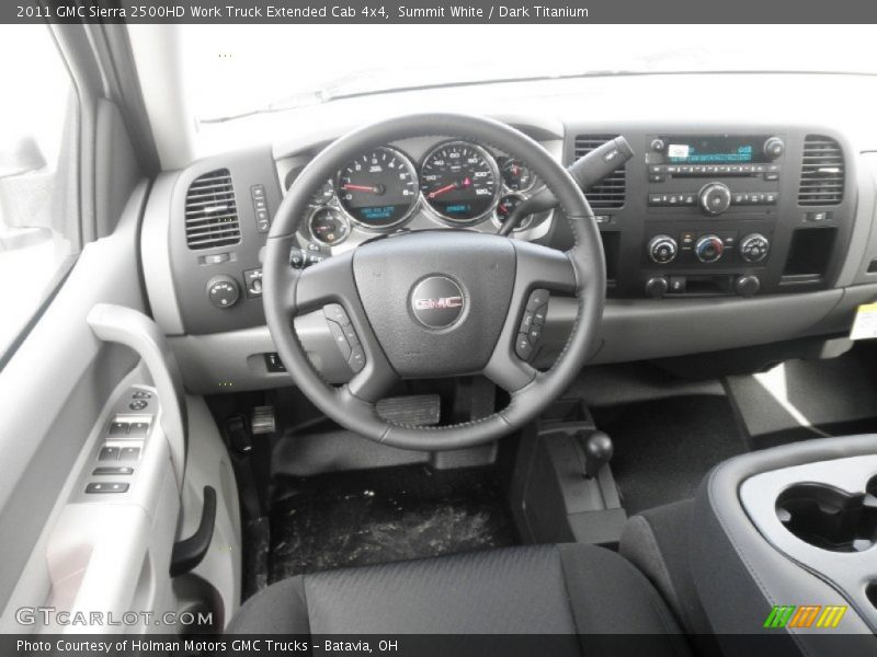 Summit White / Dark Titanium 2011 GMC Sierra 2500HD Work Truck Extended Cab 4x4